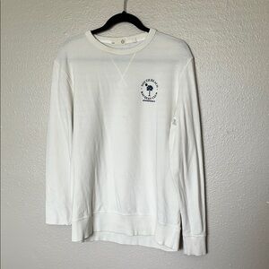 White Raquet Club Crewneck Sweater